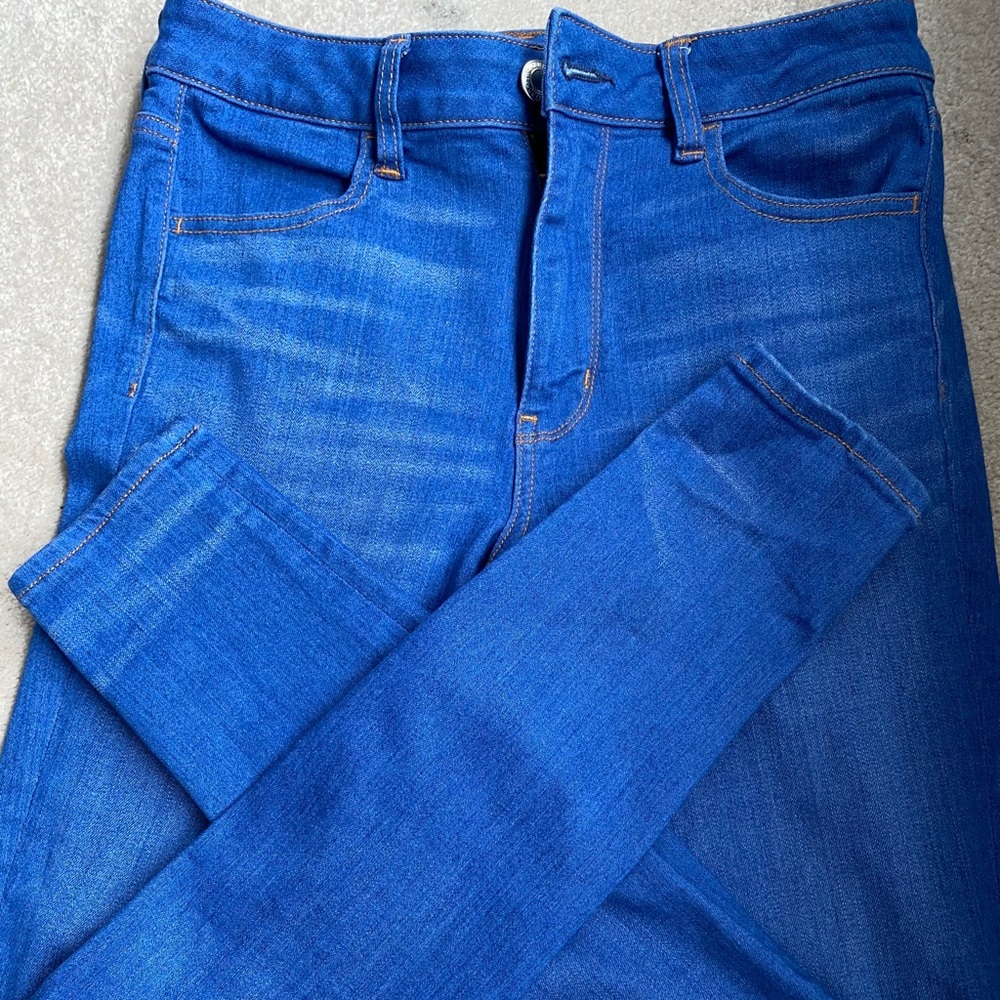 American Eagle high rise Brilliant blue Jegging